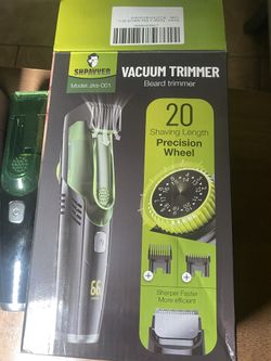Beard Trimmer for Men: Vacuum Mustache Trimmer IPX7 