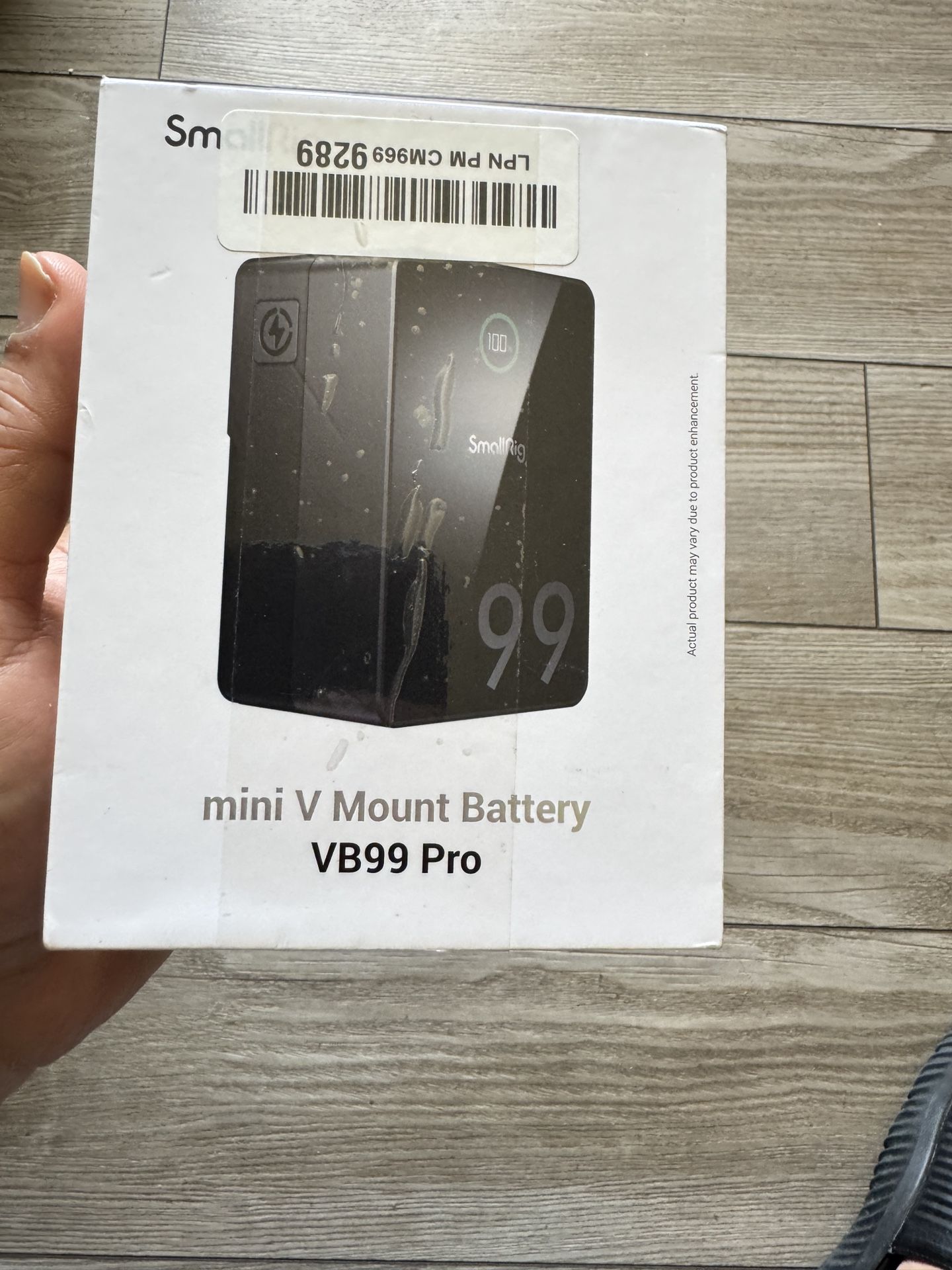 SMALLRIG V Mount Battery VB99 Pro Black, 99Wh / 6800mAh V Mount Battery with 100W Output, 2.5H Full Charge, with USB-C, DC, D-TAP, USB-A, Smart Digita
