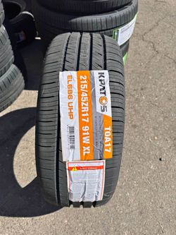215/45R17 KAPTOS UHP 91W new 4 tires Free Mount Balance installation Out the door