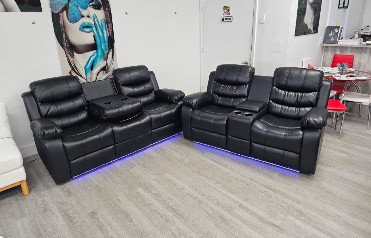 Brand New Power Sectional and Loveseat / Sofa y Loveseat Reclinables Nuevos a Estrenar … Fast 🚚