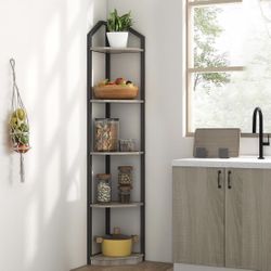 5 Tier Corner Shelf, 70”
