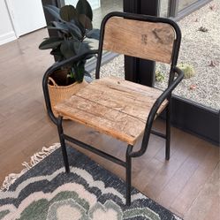 Organic Modern Industrial Accent Chair