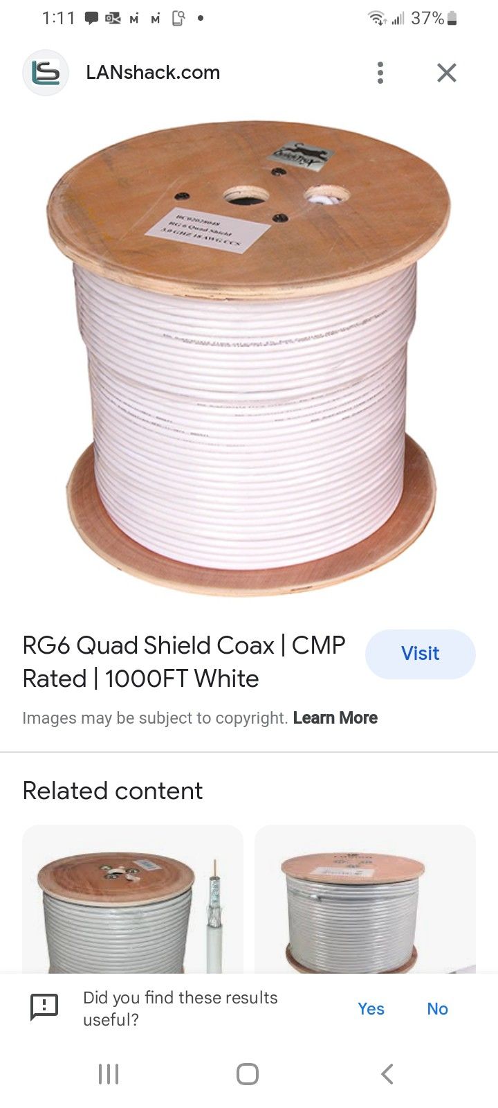 Big Spool Of Cable Wire Catv Questions OK Pick Up In Camelot Or Have Me Deliver For Extra Fee