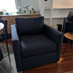 West Elm Harris Swivel Chair - Brand New 