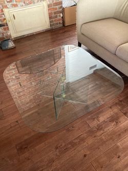 Mid-Century Glass Coffee Table