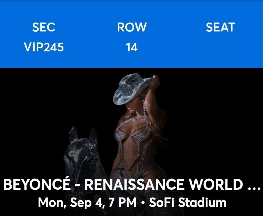 Beyonce Renaissance TICKETS 