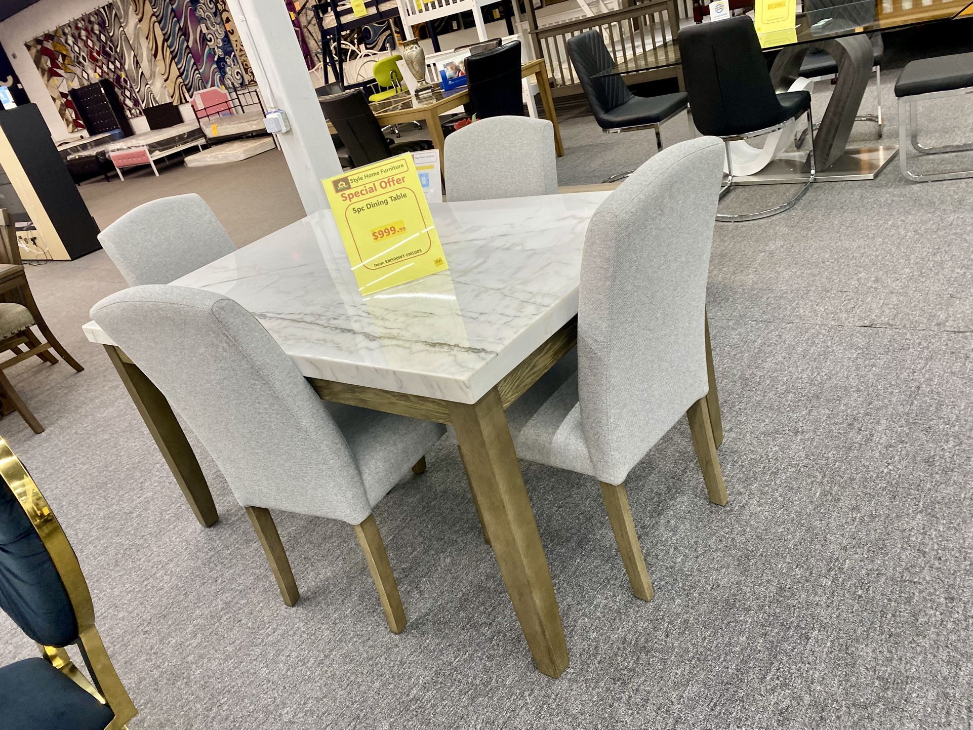 5pc Dinning Table Set $999