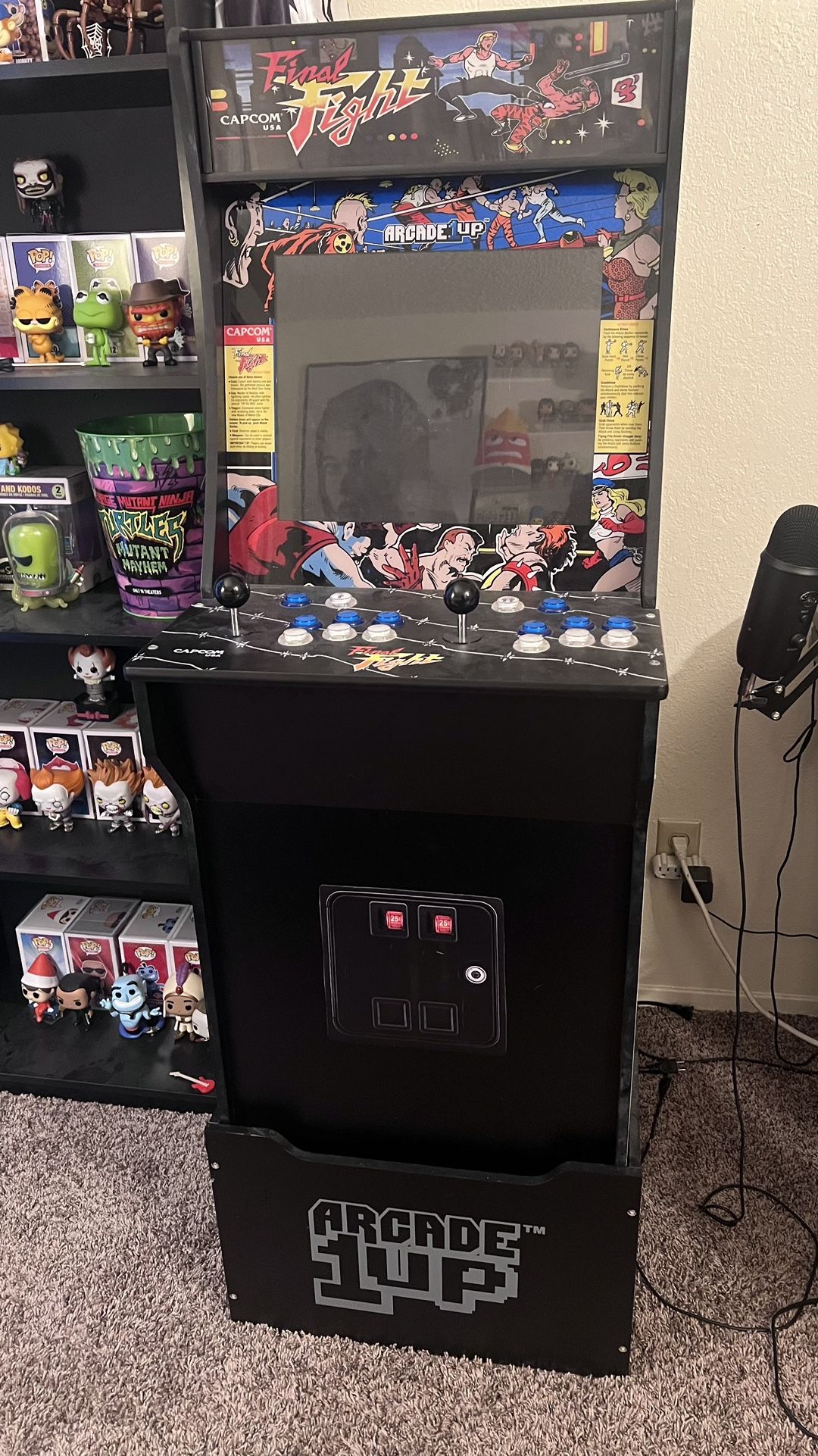 Modded 1UP Arcade Cabinet Thousands of Games and Stool (Read Description)