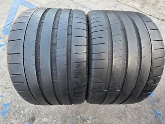 2 USED TIRES MICHELIN PILOT SUPER SPORT 285/35/18
