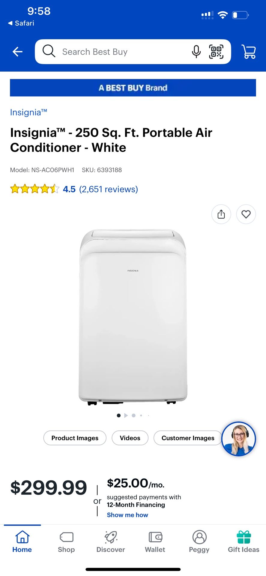 Insignia AC Portable $199