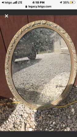 Large Wood Framed Mirror