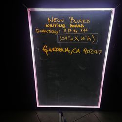NEON Writing Board 24”w X 36”h