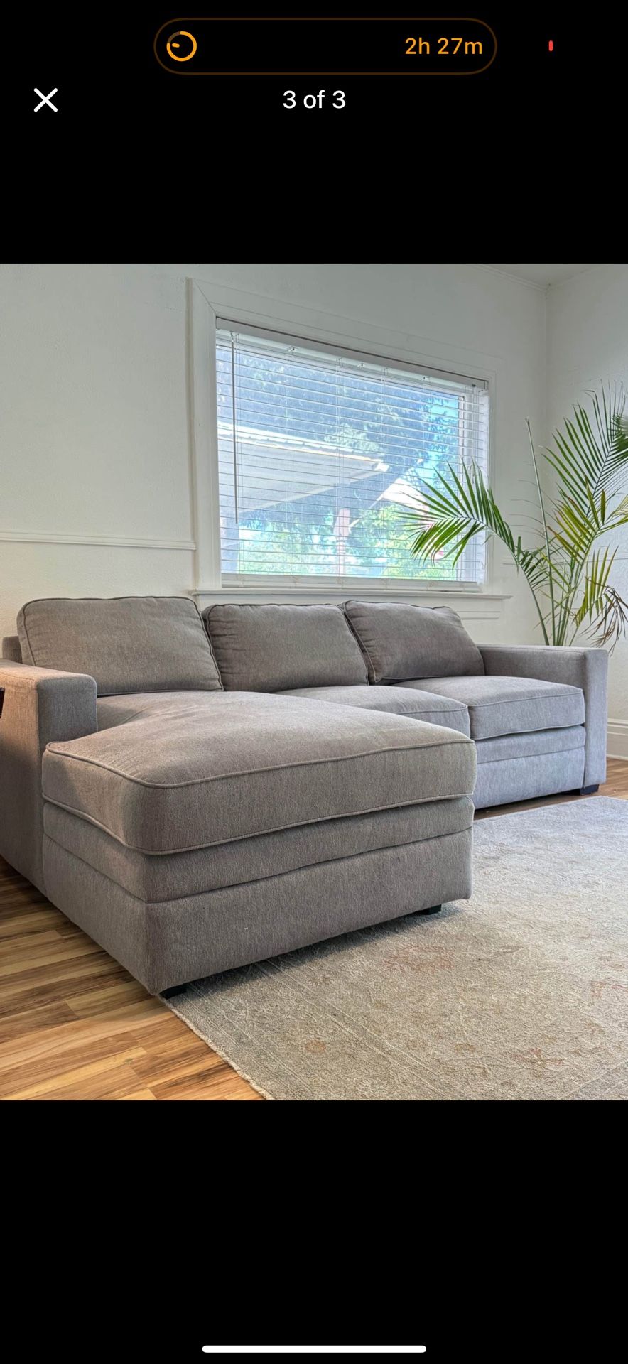 Gray Sectional Couch