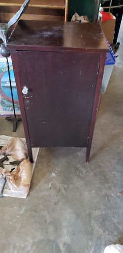 Antique record sheet music cabinet