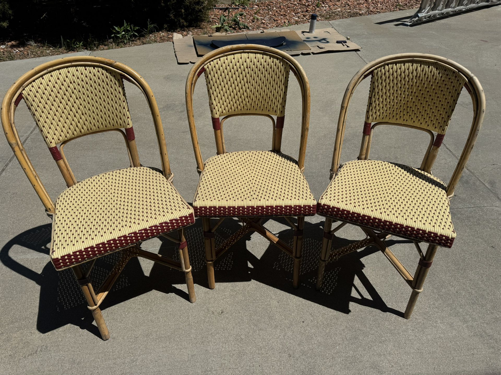 Six Bistro Chairs 