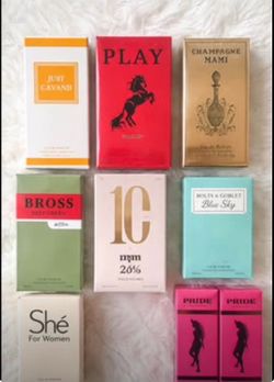 Variety of Parfumes BRAND NEW. $…10 EACH…Great gift for Mother’s Day!