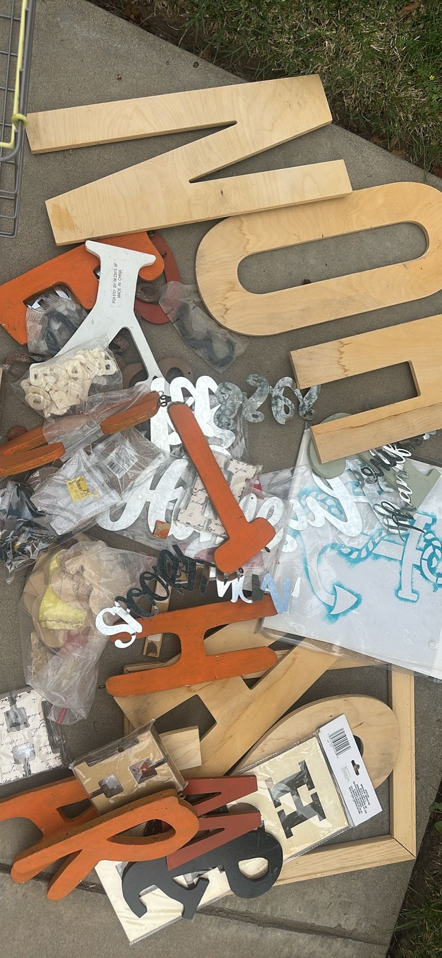 Huge Lot Of Craft Letter And Stencils