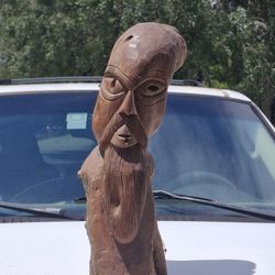 Antique Exceptional wooden statue 