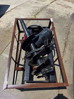 Skid steer auger attachment