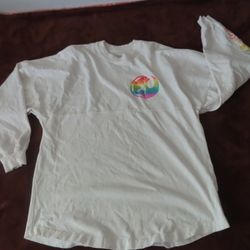 Disney Parks Star Wars Rainbow Pride Spirit Jersey White Adults Unisex Size XS