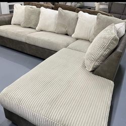 Ashley Sand Sectional Sofa Couch With İnterest Free Payment Options