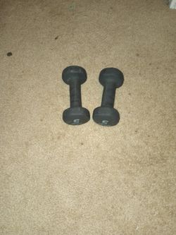 Pair Of 5 Lb Dumbbells 