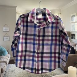 Janie and Jack 2T Plaid Button Down Shirt 