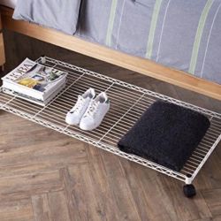 Rolling Underbed Storage Shelf - White - Set of 2
