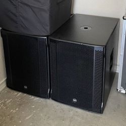 2 RCF Subwoofers 708 AS II (with Covers)