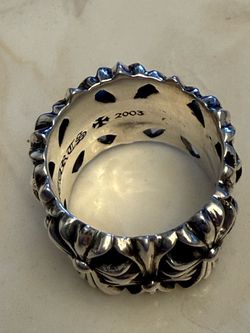 Chrome hearts Preowned cemetery ring size 10 1/2