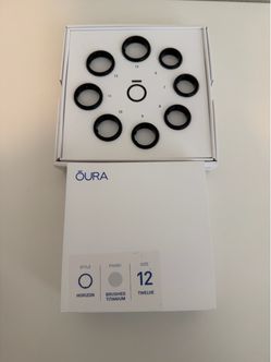 Oura Ring Horizon Brushed Titanium Size 12