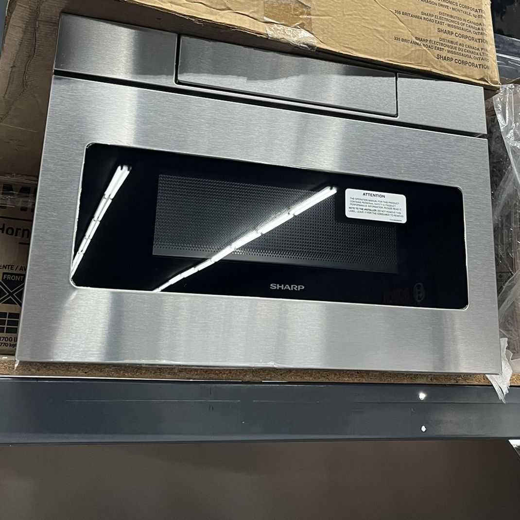 Stainless Steel Sharp 24” Microwave Drawer W/ Hidden Controls
