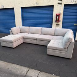 Boucle 6-Piece Fabric Sectional ✨