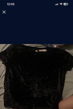Hollister Velour Black Top