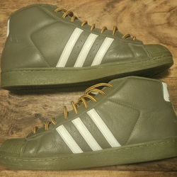 adidas Pro Model Mid Olive Green Sneakers — Men’s Size 12