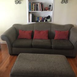 Living Room Sofa, Chair and Ottoman 