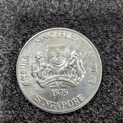 1979 Singapore Silver 10 Dollars Uncirculated 
