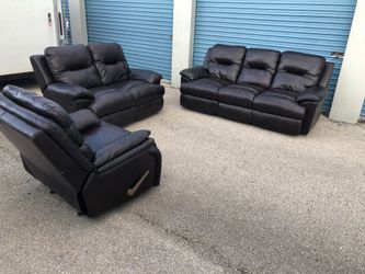 3 Piece Living Room Couch Set Power Recliners