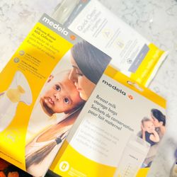(BRAND NEW) Manual Breast Pump & Storage Bags