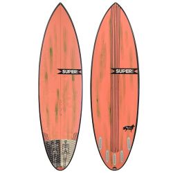 5'7" Super Brand "Pig Dog" Used Groveler Shortboard Surfboard