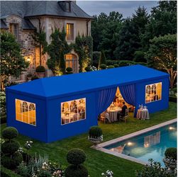 10'x30' Outdoor Canopy Tent Patio Camping Gazebo Storage Shelter Pavilion Cater Party Wedding BBQ Events Tent w/Removable Sidewalls