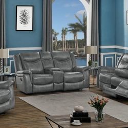 New Recliner Sofa And Loveseat Both