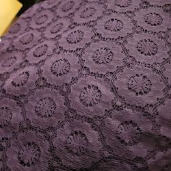 Lace Plum Color Fabric and more...