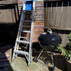 Aluminum Ladder & Webber BBQ
