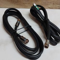 Two Black Coax Cables