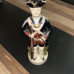 Vintage Apple Jack Minute Man Patriot Liquor Bottle 