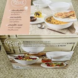 Best Match 6-Piece Bowl & Plate Set