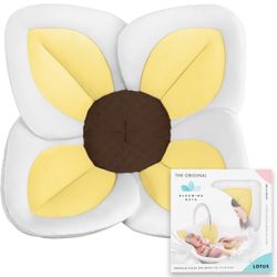 Blooming Bath Lotus Bath Pad - Plush Minky Baby Sink Bathtub Cushion