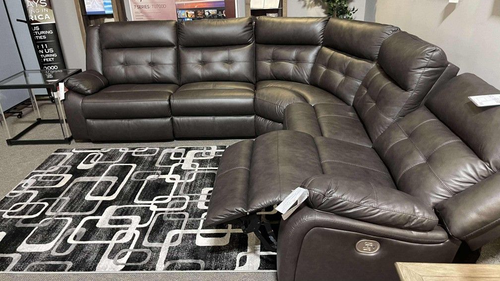 Power Electric Reclining Sectional Couch Set 🌟 Living Room Set Fast Delivery ⭐$39 Down Payment with Financing ⭐ 90 Days same as cash