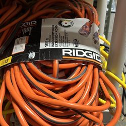 100 ft. 12/3 Heavy Duty Indoor/Outdoor Extension Cord with Lighted End, Orange/Grey